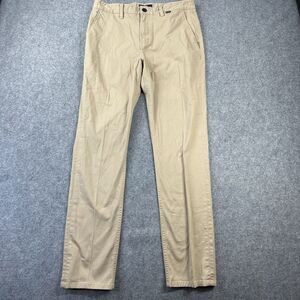 Hurley Pants Mens 33x32 Beige Straight Fit Chino Flat Front Khaki Casual